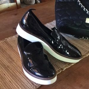 VINCE patent leather slip ons 9